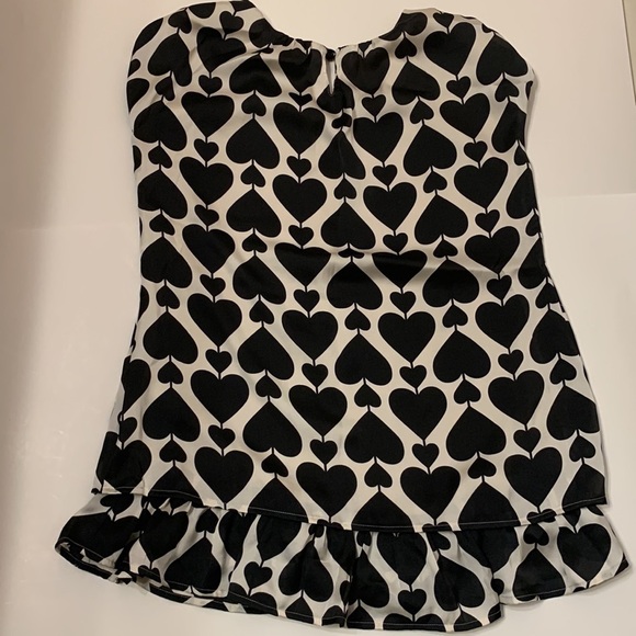 Girls heart dress size 7/8. Black hearts tan background. - Picture 9 of 10